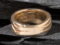 14K Gold Wave Ring