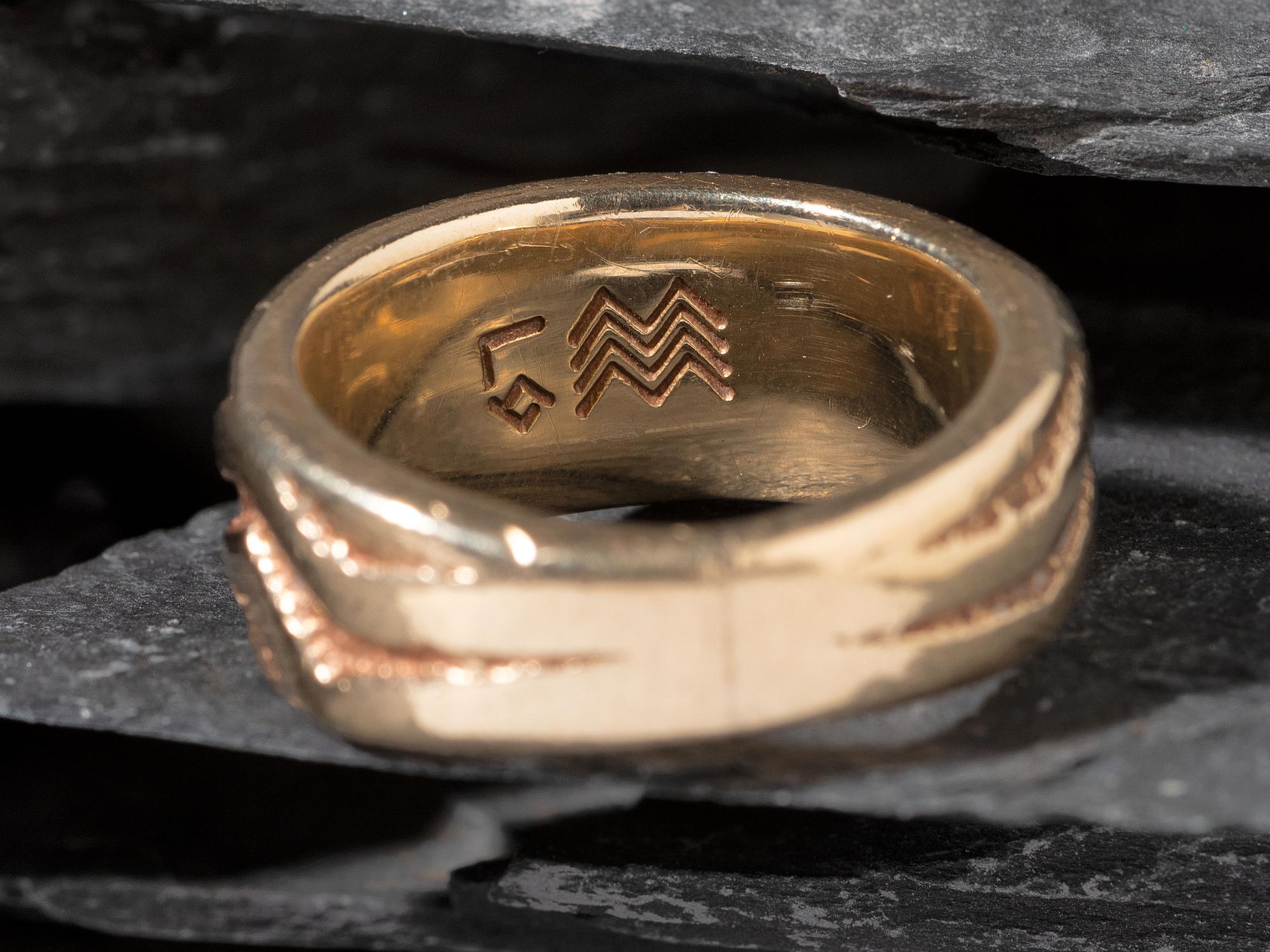 14K Gold Wave Ring