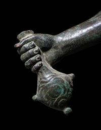 A Hellenistic or Roman Bronze Right Arm of Hermes