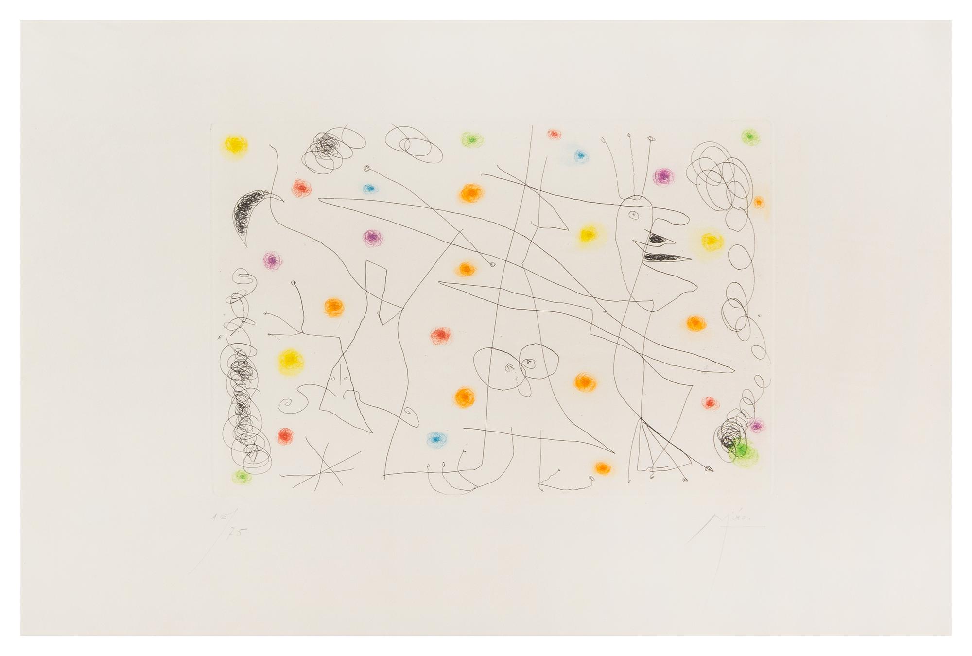 Joan Miro, (Spanish, 1893-1983), Strip-Tease, 1959