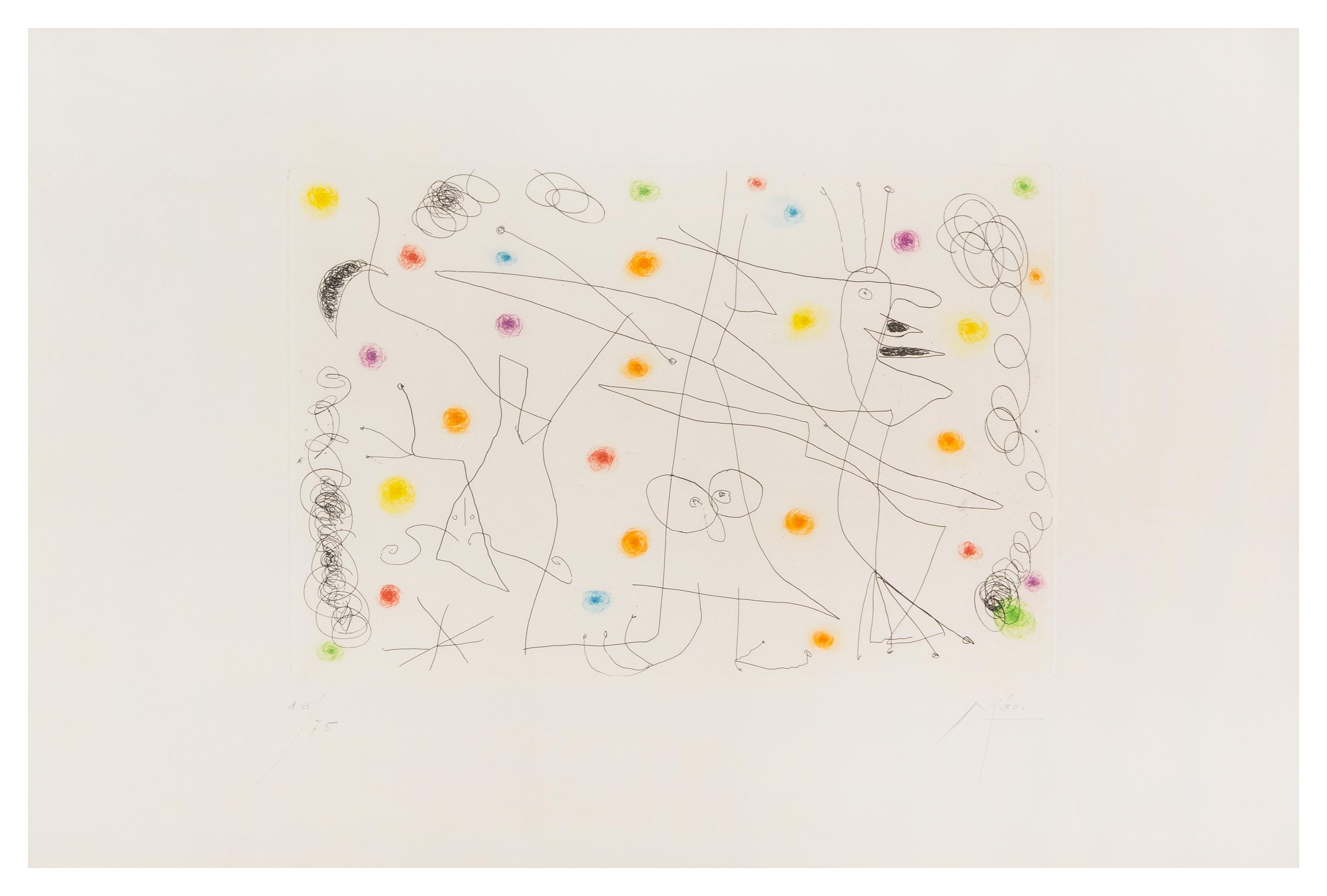Joan Miro, (Spanish, 1893-1983), Strip-Tease, 1959