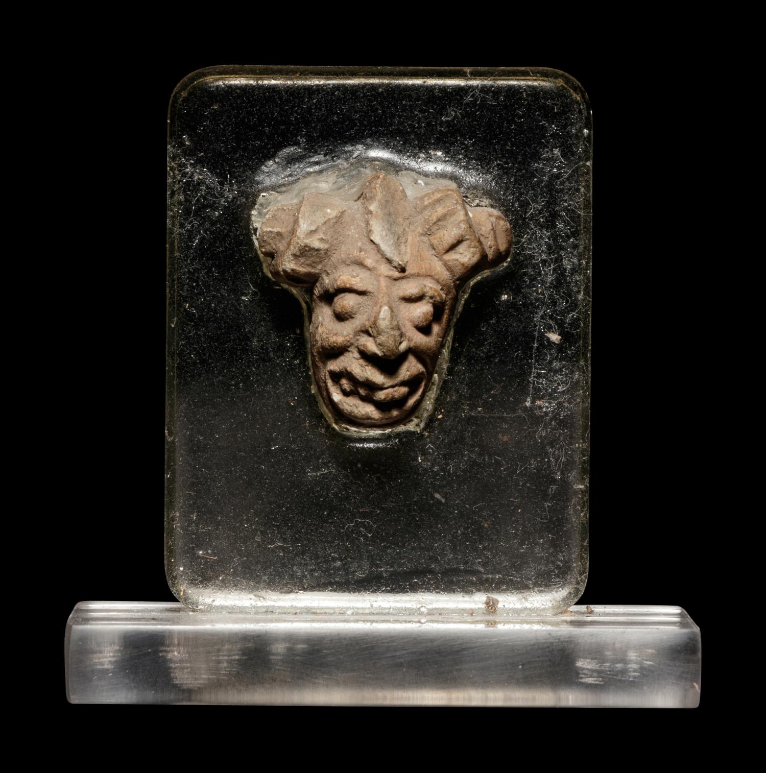 A Hellenistic Terracotta Head of a Grotesque