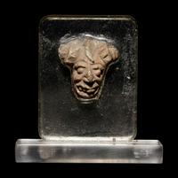 A Hellenistic Terracotta Head of a Grotesque