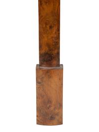 A Continental Burl Walnut Stick Barometer