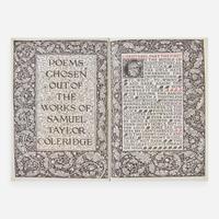 [Private Press] [Kelmscott Press] Coleridge, Samuel Taylor Poems Chosen Out of The Works of Samuel Taylor Coleridge