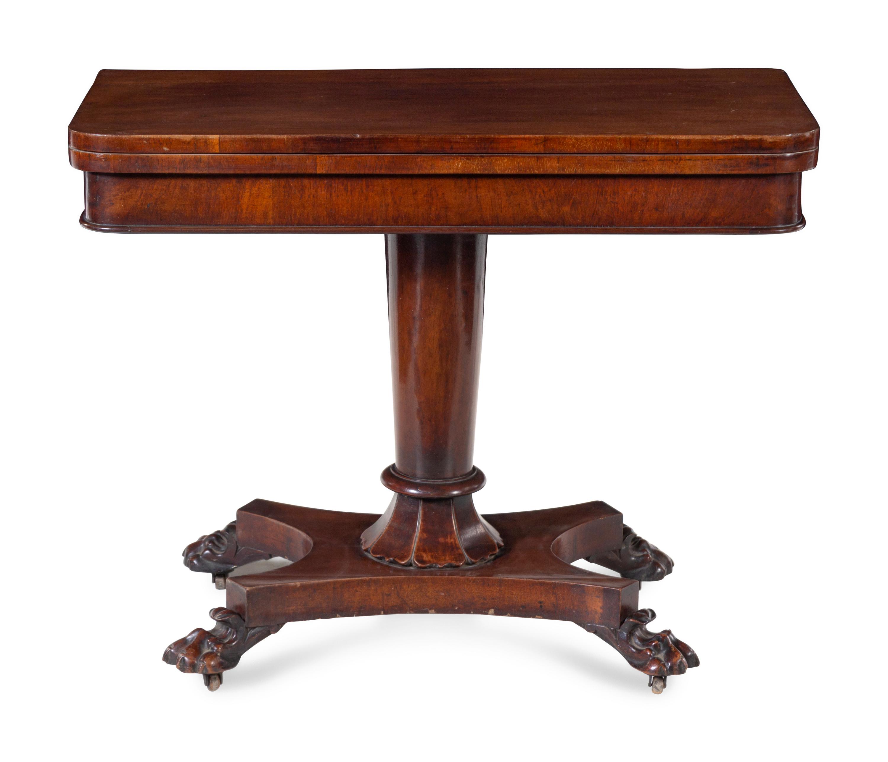A Classical Mahogany Flip-Top Table