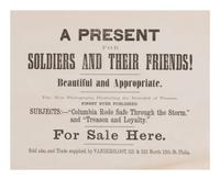 [CIVIL WAR]. Broadside advertising photographs "Illustrating the Downfall of Treason."