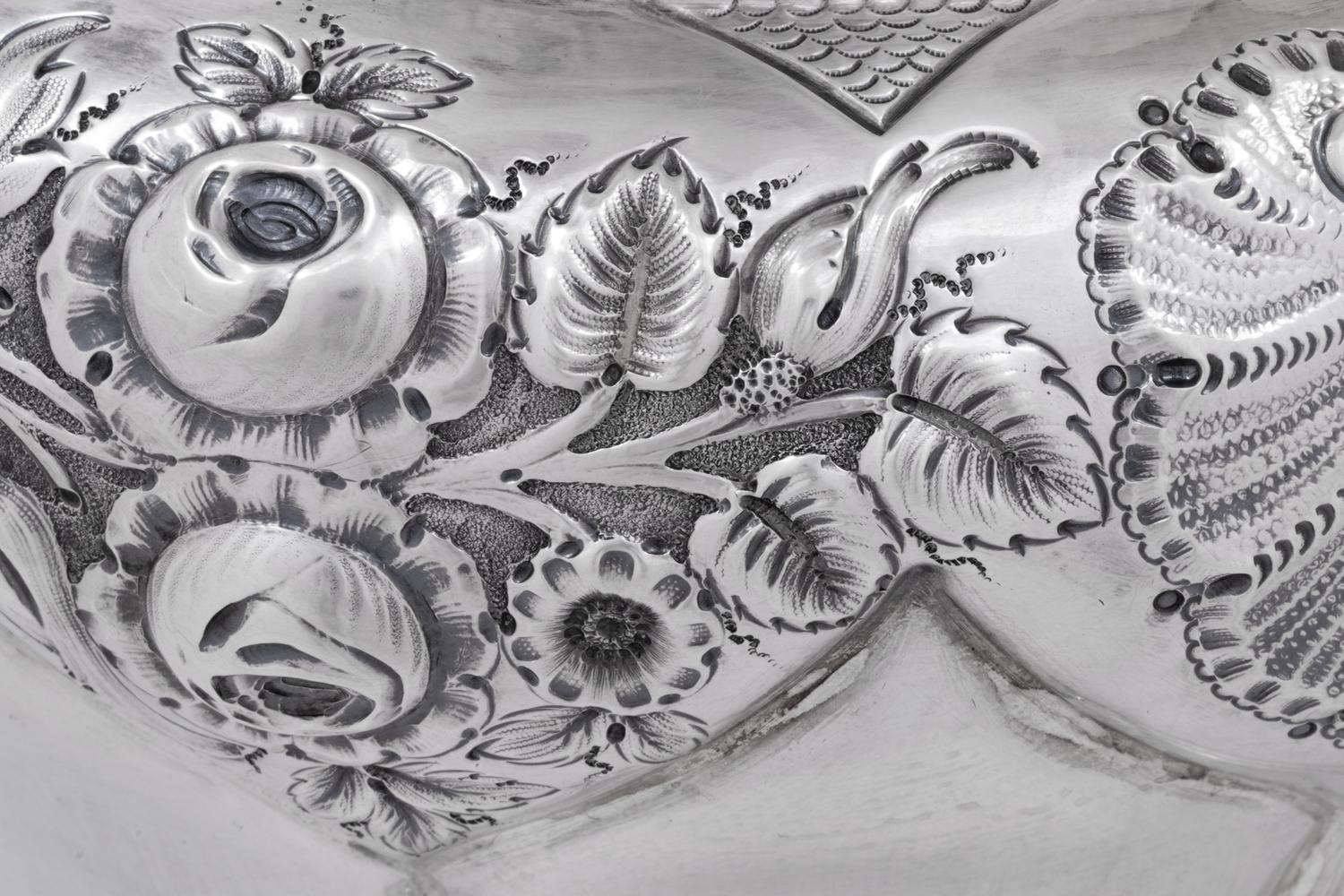 A Pair of Edwardian Silver Jardinieres
