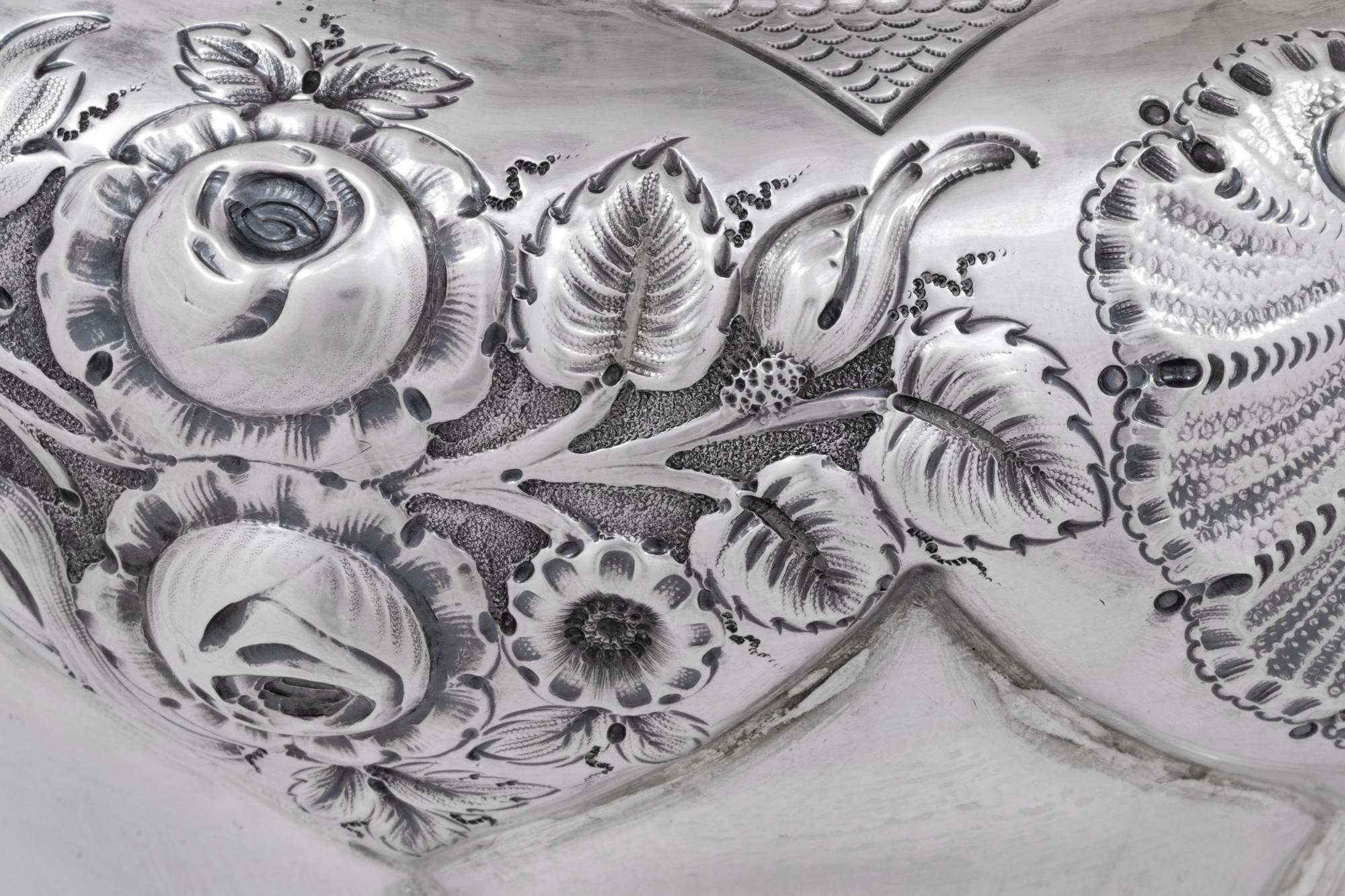 A Pair of Edwardian Silver Jardinieres