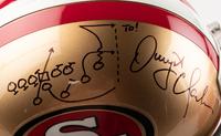 A Large Collection of Dwight Clark Signed Autograph "The Catch" Diagram San Francisco 49ers Items