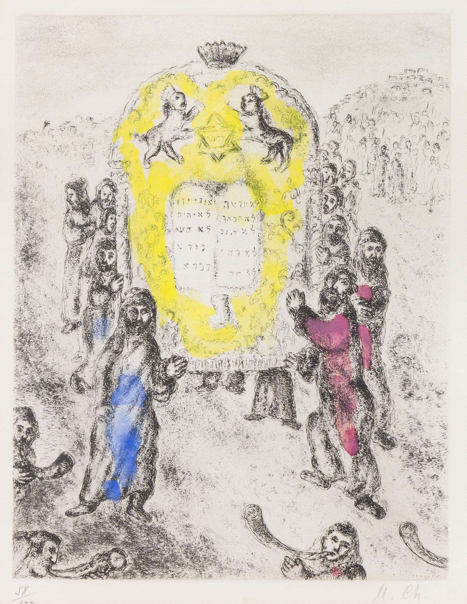 Marc Chagall, (French/Russian, 1887-1985), Josue arme par l'Eternel (from La Bible), 1931-9