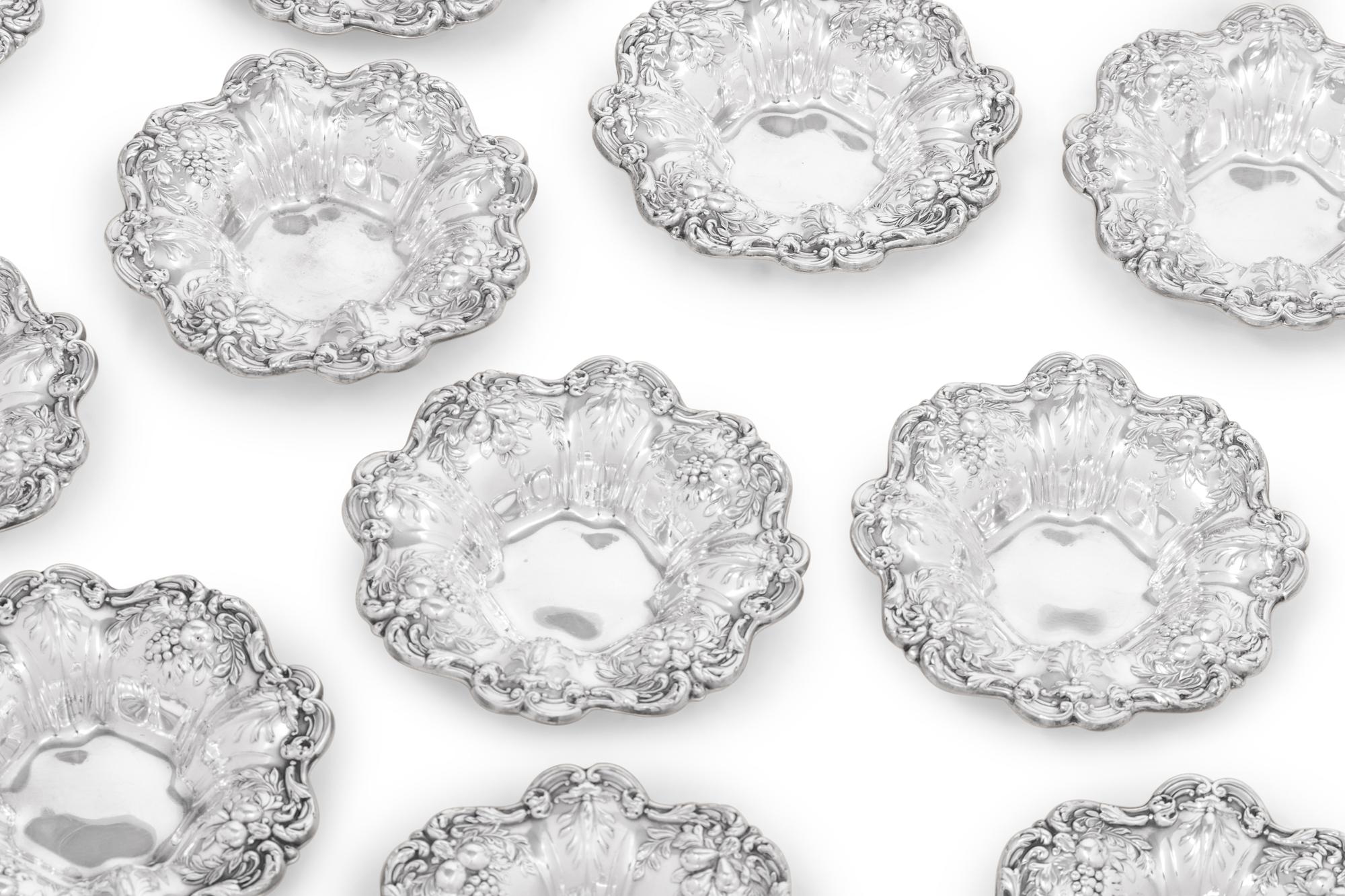 A Set of Twenty-Five Reed & Barton Francis I Silver Nut Dishes