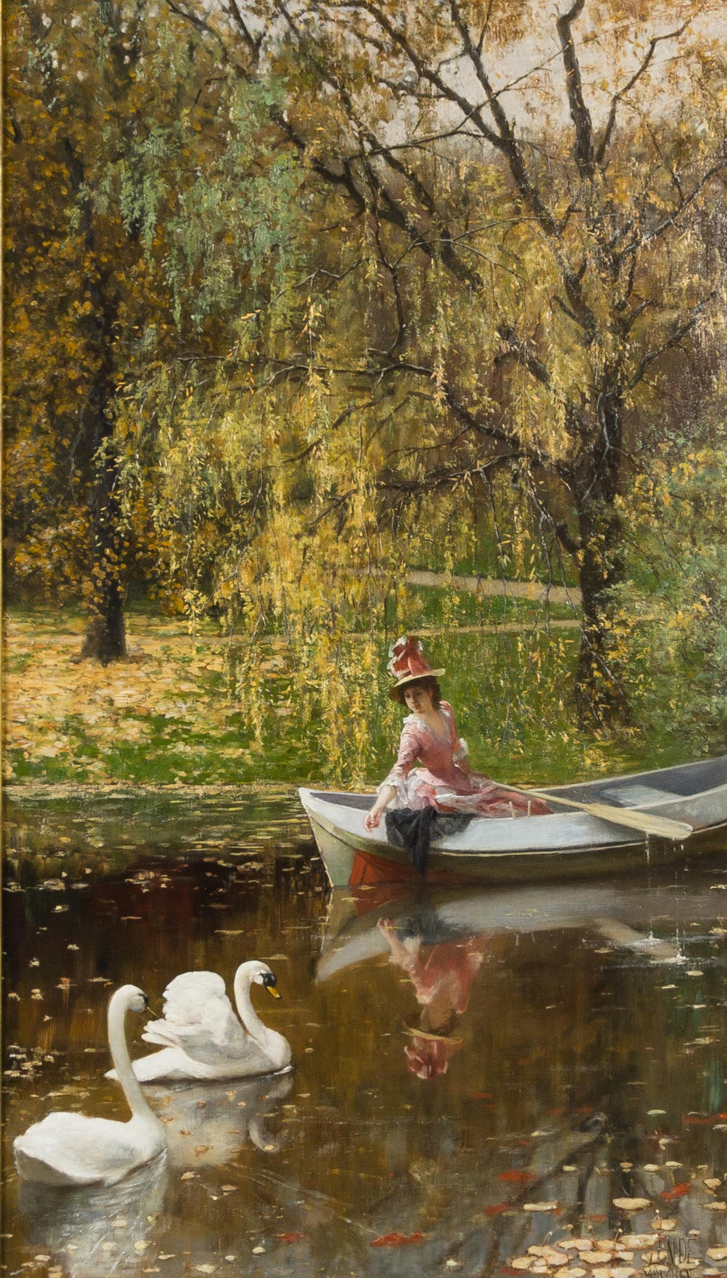 Felix von Ende, (German, b. 1856), Autumnal Elegance