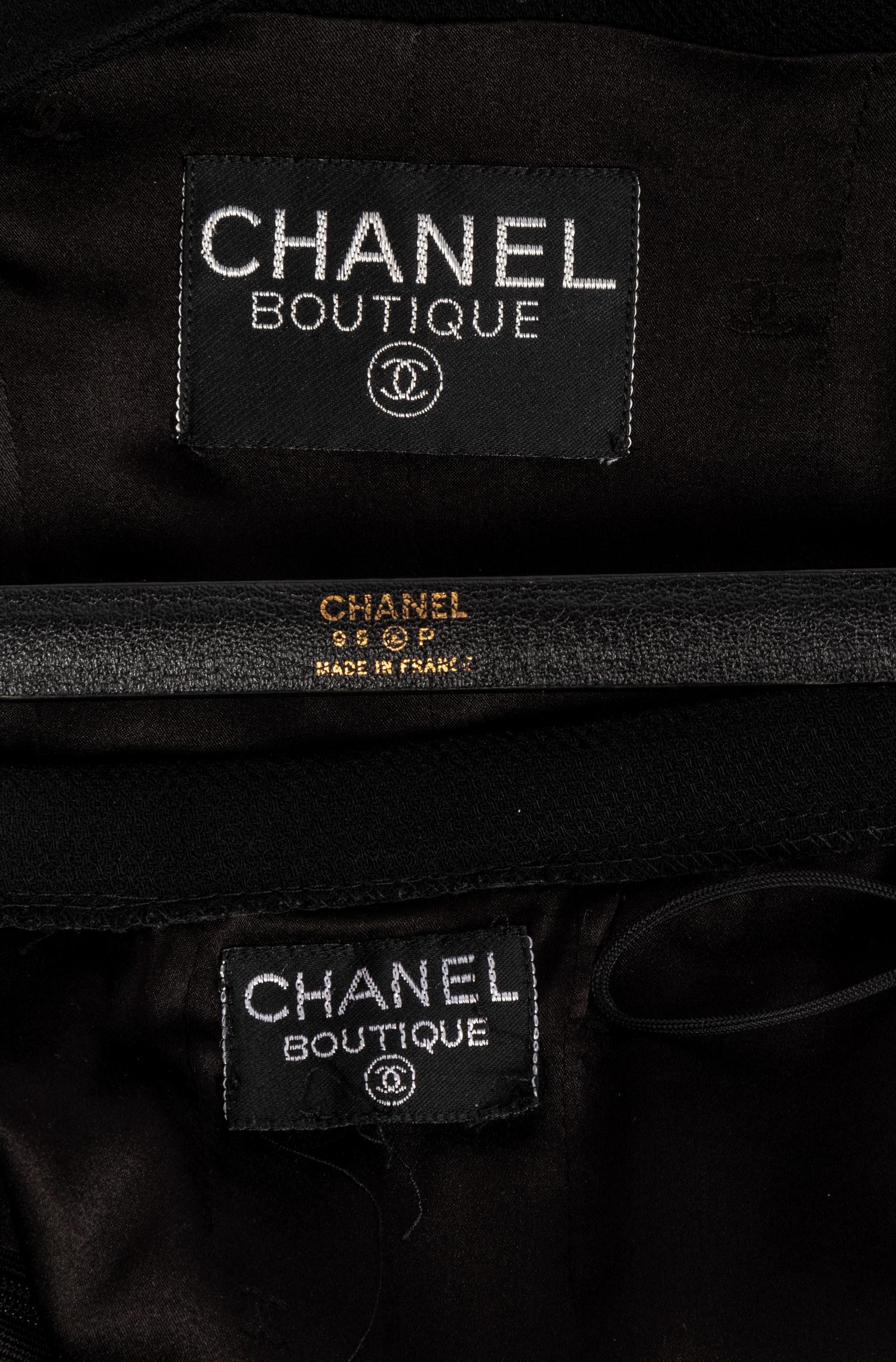 Chanel Skirt and Jacket with Belt, 1995