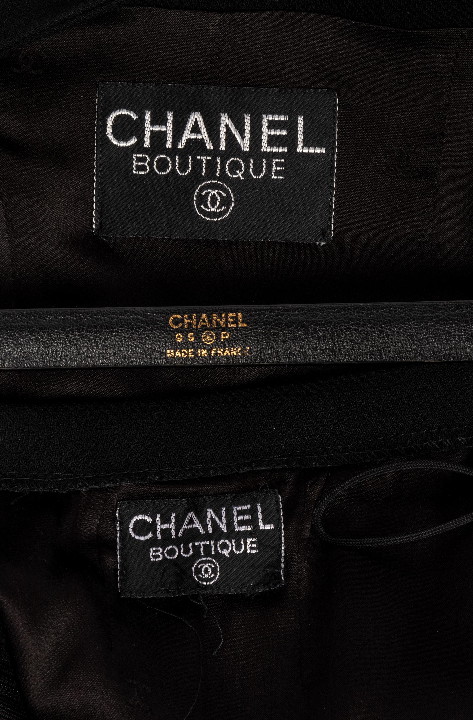 Chanel Skirt and Jacket with Belt, 1995
