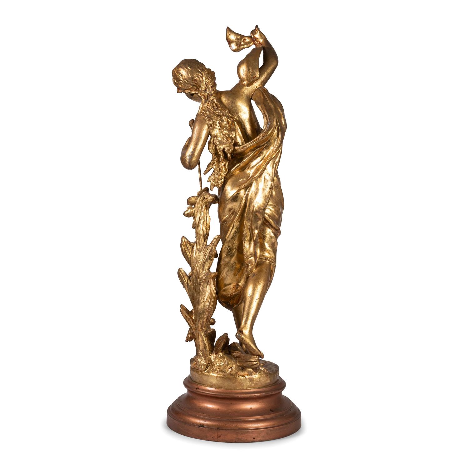 A French Spelter Figure of Aurore