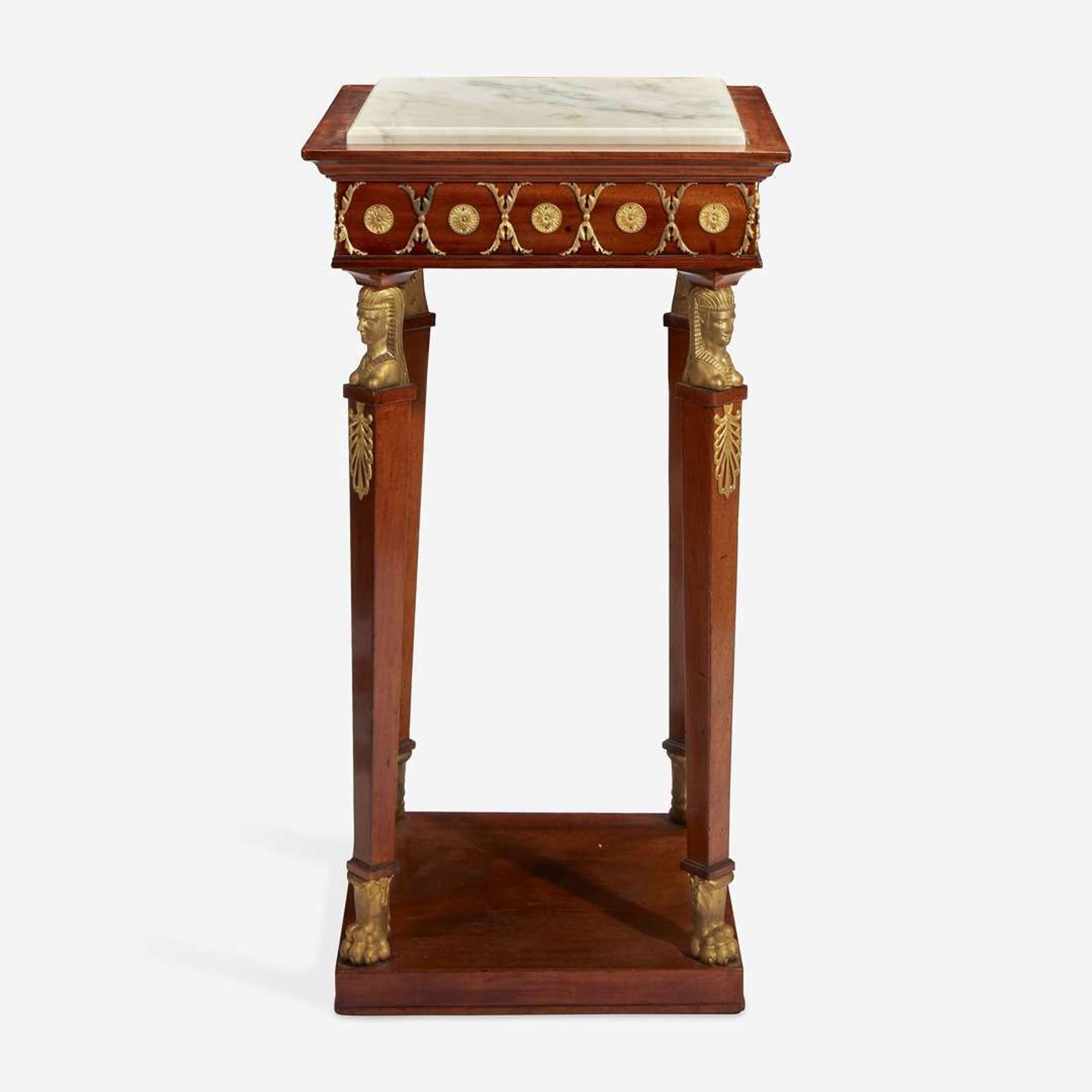 An Empire Ormolu-Mounted Fruitwood Jardinière 19th century