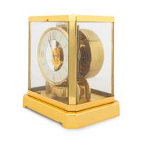 A Le Coultre Brass and Glass Atmo s Clock