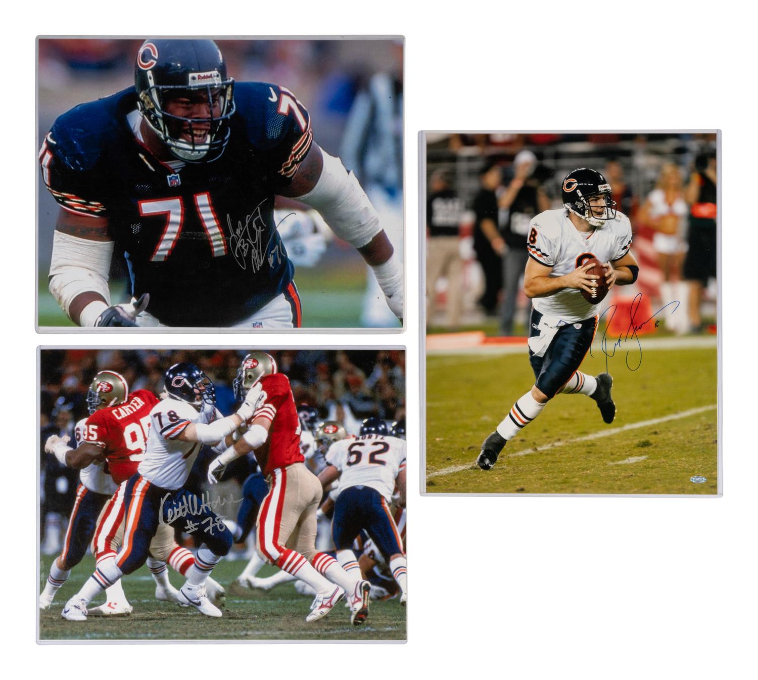 A Large Group of Chicago Bears Signed Autograph Memorabilia Including Dave Duerson, Steve McMichael and Mike Ditka