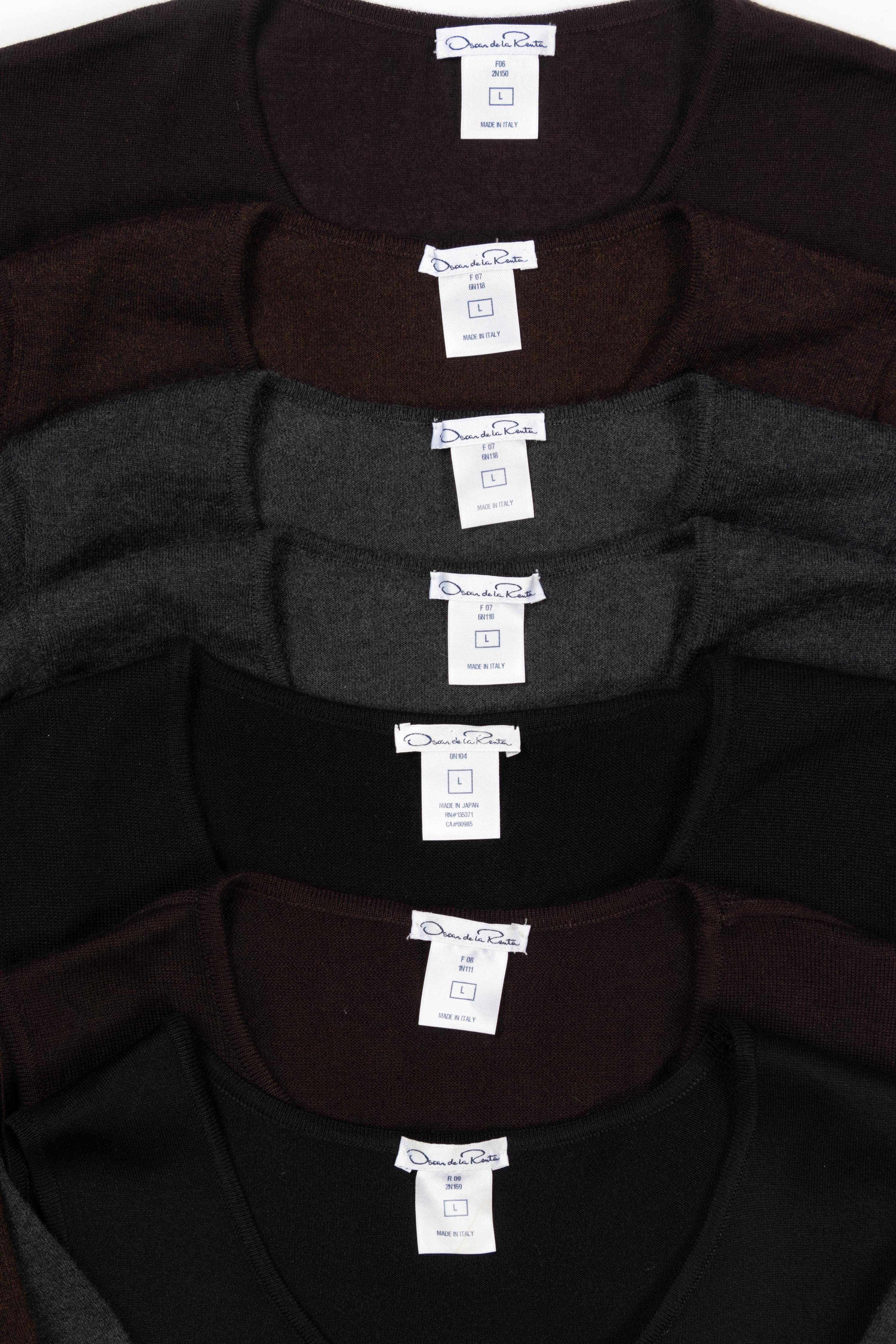 Seven Oscar de la Renta Knit Tops, Fall 2006-Resort 2009
