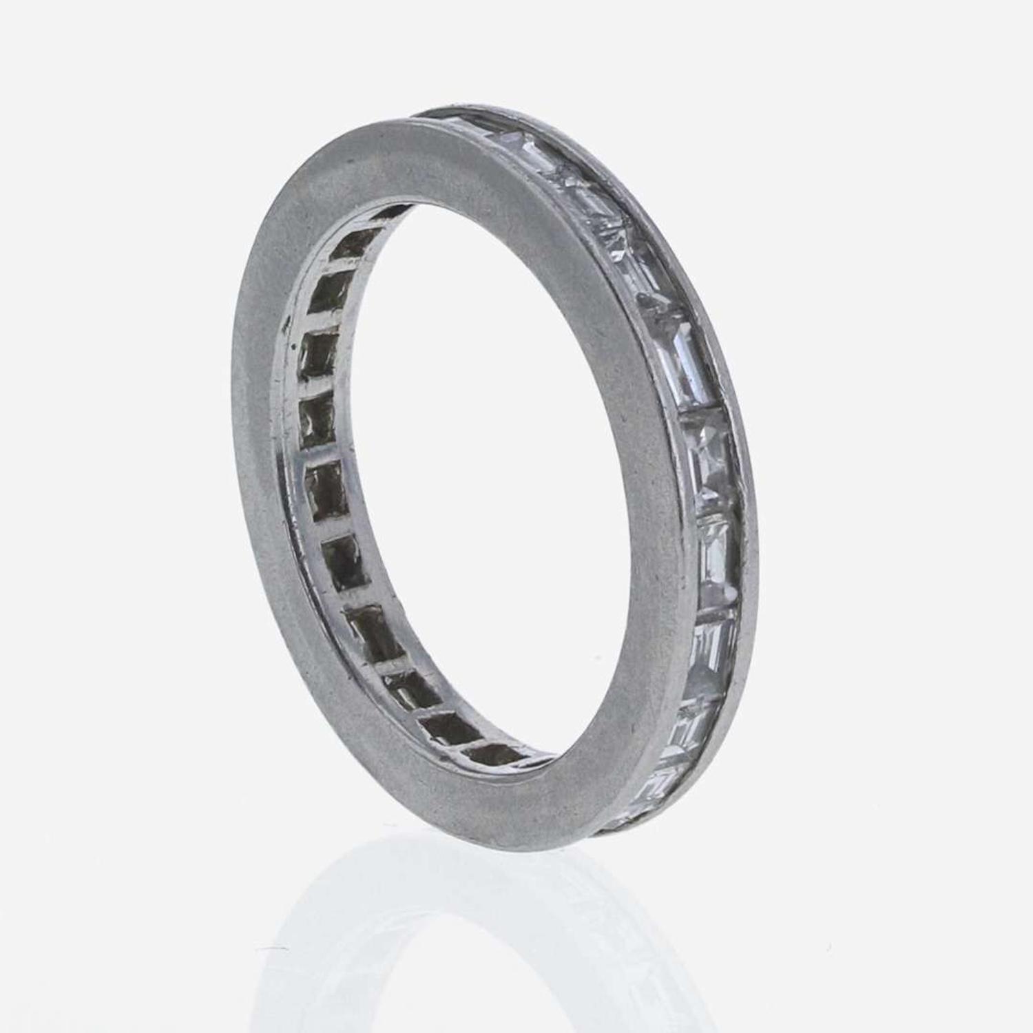 A Platinum and Diamond Eternity Band