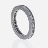 A Platinum and Diamond Eternity Band