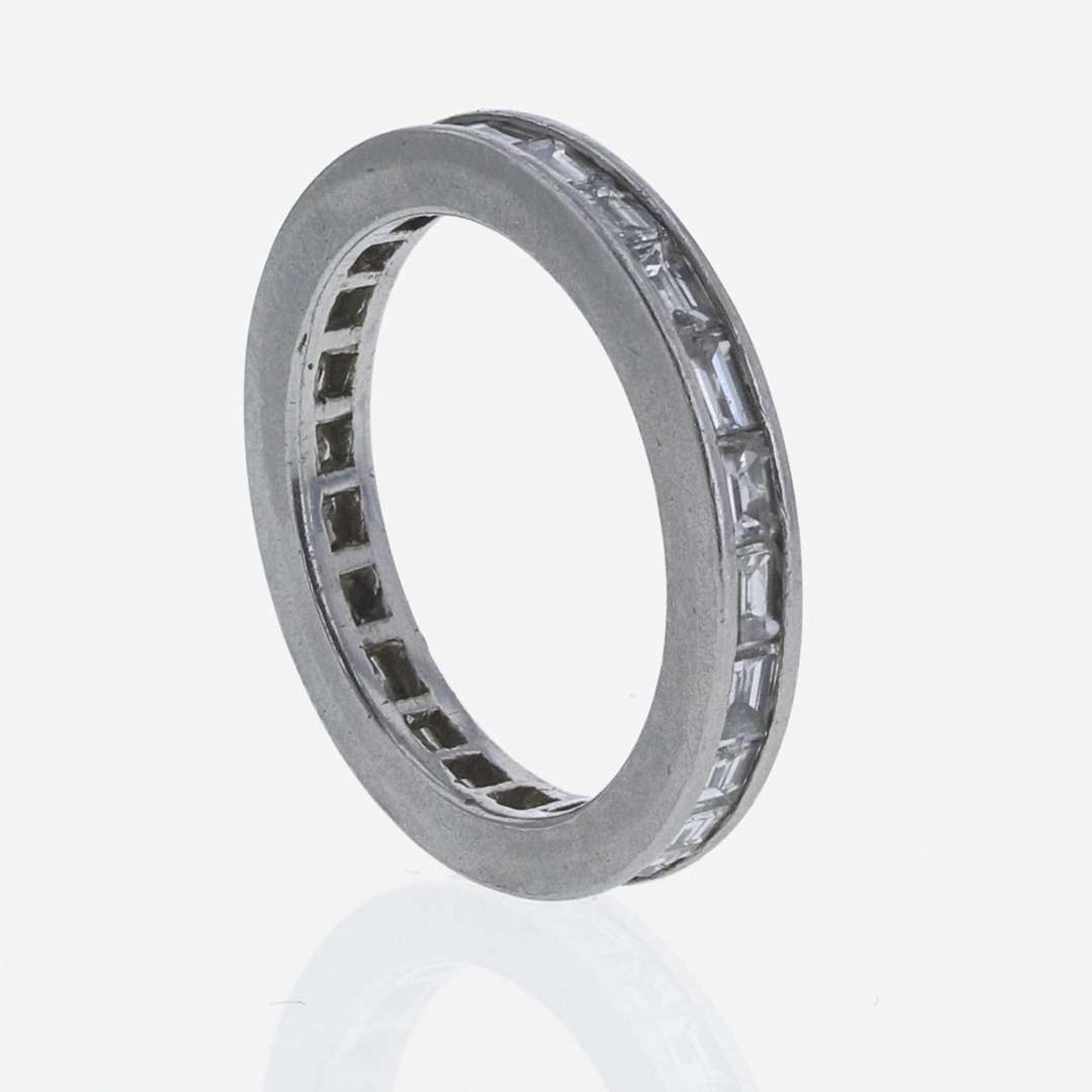 A Platinum and Diamond Eternity Band