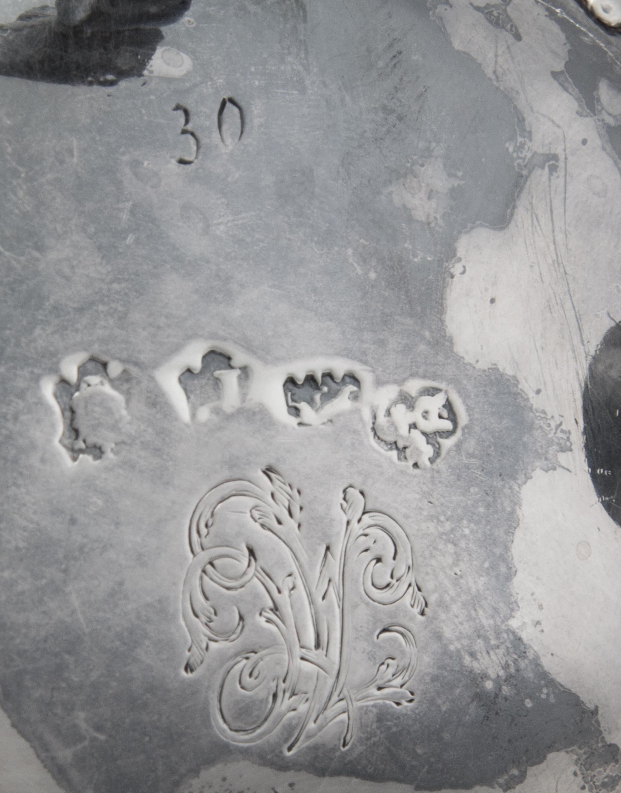 A Set of Four George II Silver Salt Cellars, David Hennell, London, 1750, each having an undulating gadroon rim, the bodies worked with