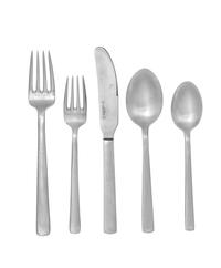 Flatware Service Kay Bojesen Workshop, Denmark Comprising 9 Dinner Forks 9 Salad Forks 9 Dinner Spoons 8 Desert Spoons 9 Dinner Knives 3 Serving Pieces Pair of Salad Servers
