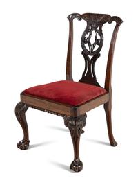A George II Carved Mahogany Side Chair