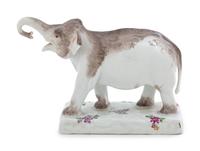 A Meissen Porcelain Elephant