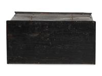 A William and Mary Black Painted Maple and Pine Chest of Drawers