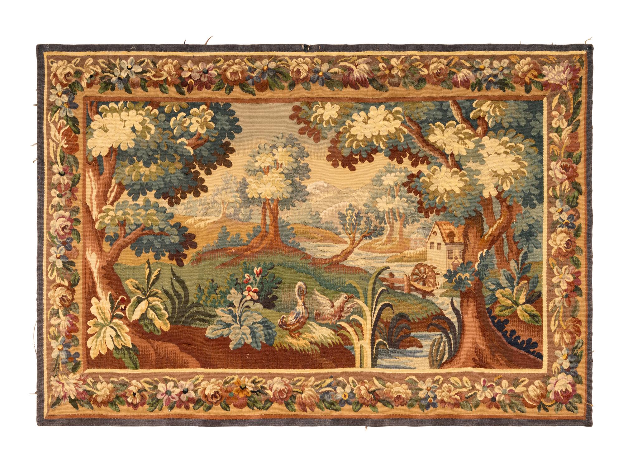 An Aubusson Verdure Tapestry