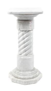 A Continental Marble Pedestal Height 27 1/4 inches. — 20TH CENTURY