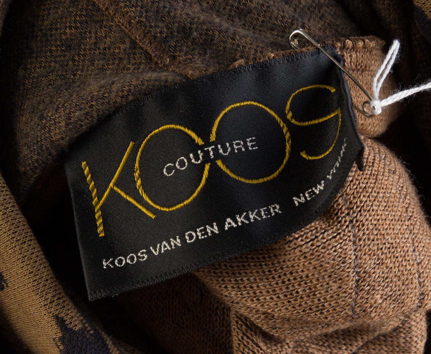 A Koos Brown Cowl Neck Pullover, No size.