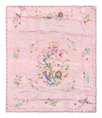 Six Chinese Embroidered Silk Panels