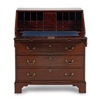 A George III Mahogany Slant-Front Bureau
