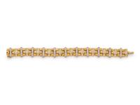 YELLOW GOLD AND DIAMOND BRACELET