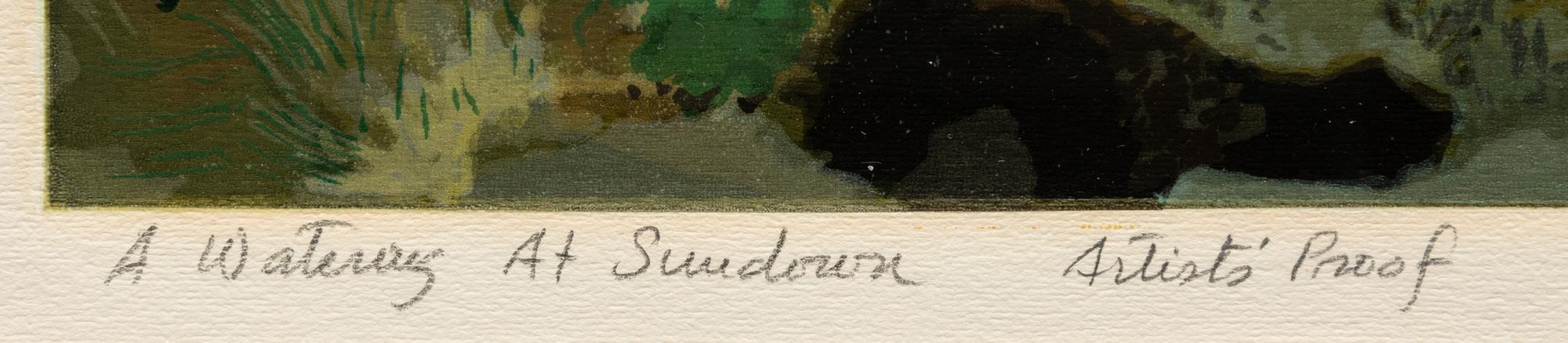 A Watering At Sundown, Artist's Proof