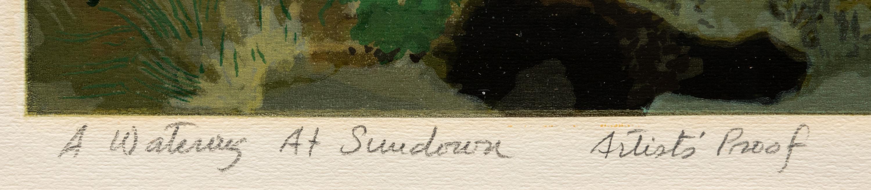 A Watering At Sundown, Artist's Proof