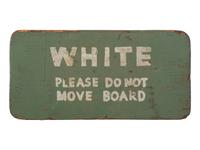 [CIVIL RIGHTS -- SEGREGATION]. Montgomery bus sign, "Colored / Please Do Not Move Board." [Montgomery, AL], [1949].