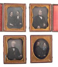 [EARLY PHOTOGRAPHY]. A group of 14 daguerreotypes by Pollock of Baltimore, MD, including: