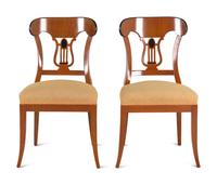 A Pair of Biedermeier Style Side Chairs