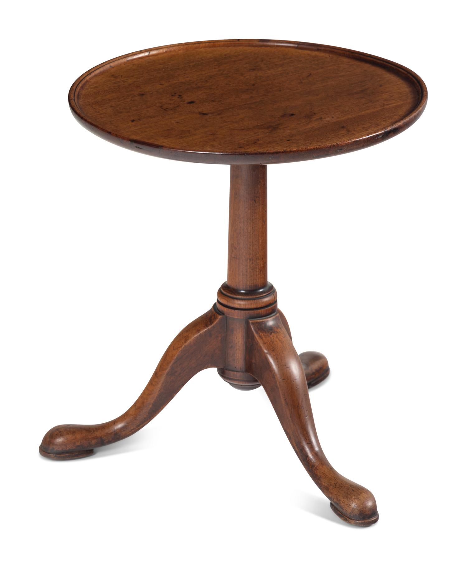 A George II Walnut Side Table or Candle Stand
