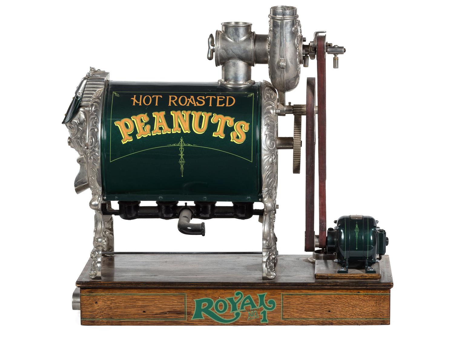 A Royal No. 1 Belt Motor Operated Peanut Roaster