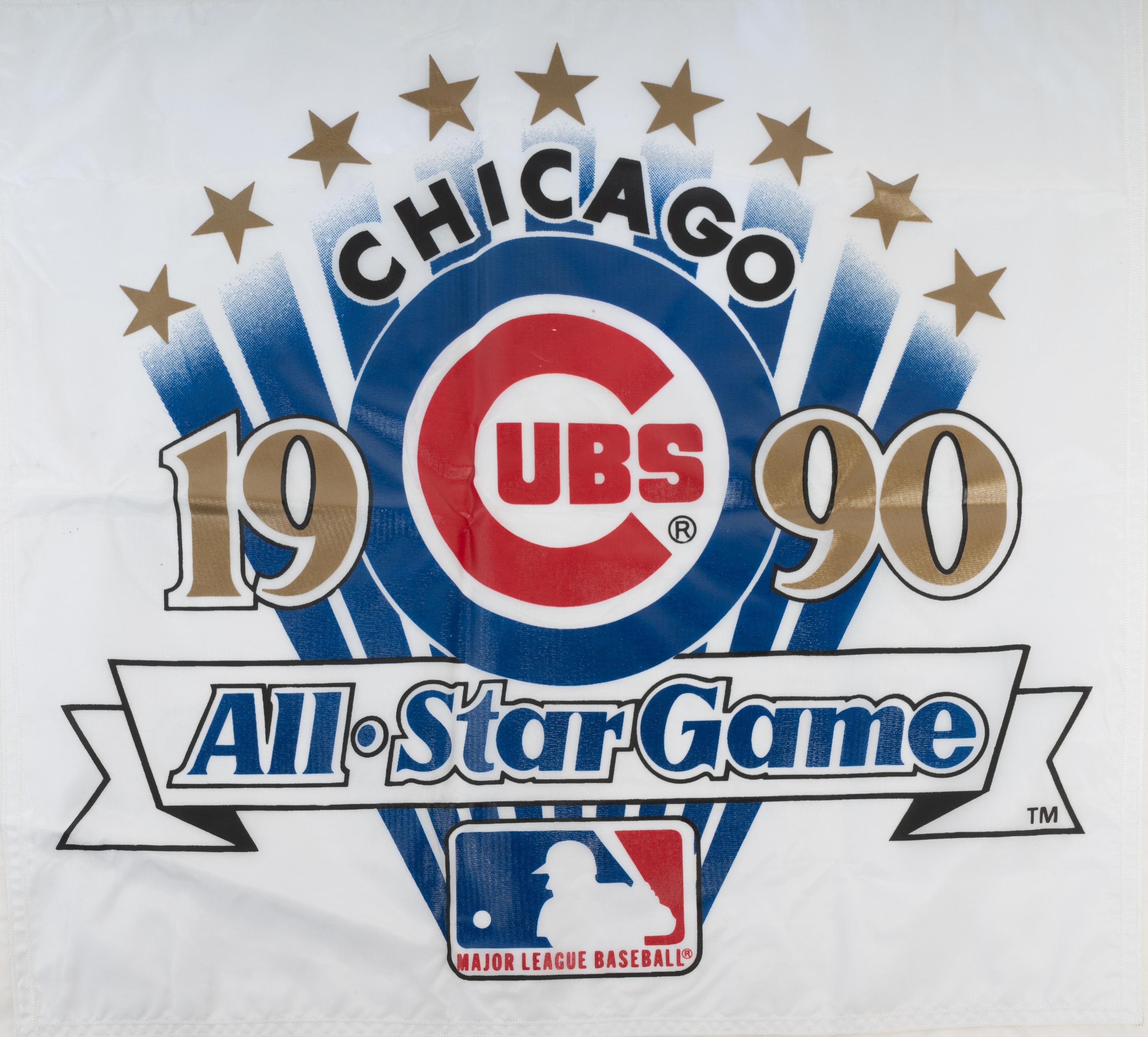 An Authentic 1990 Major League Baseball All-Star Game Wrigley Field Stadium Flag,