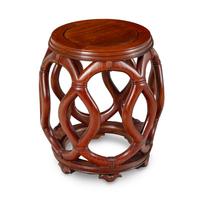 Four Chinese Hardwood Garden Stools, 20th Century — 硬木鼓凳四隻