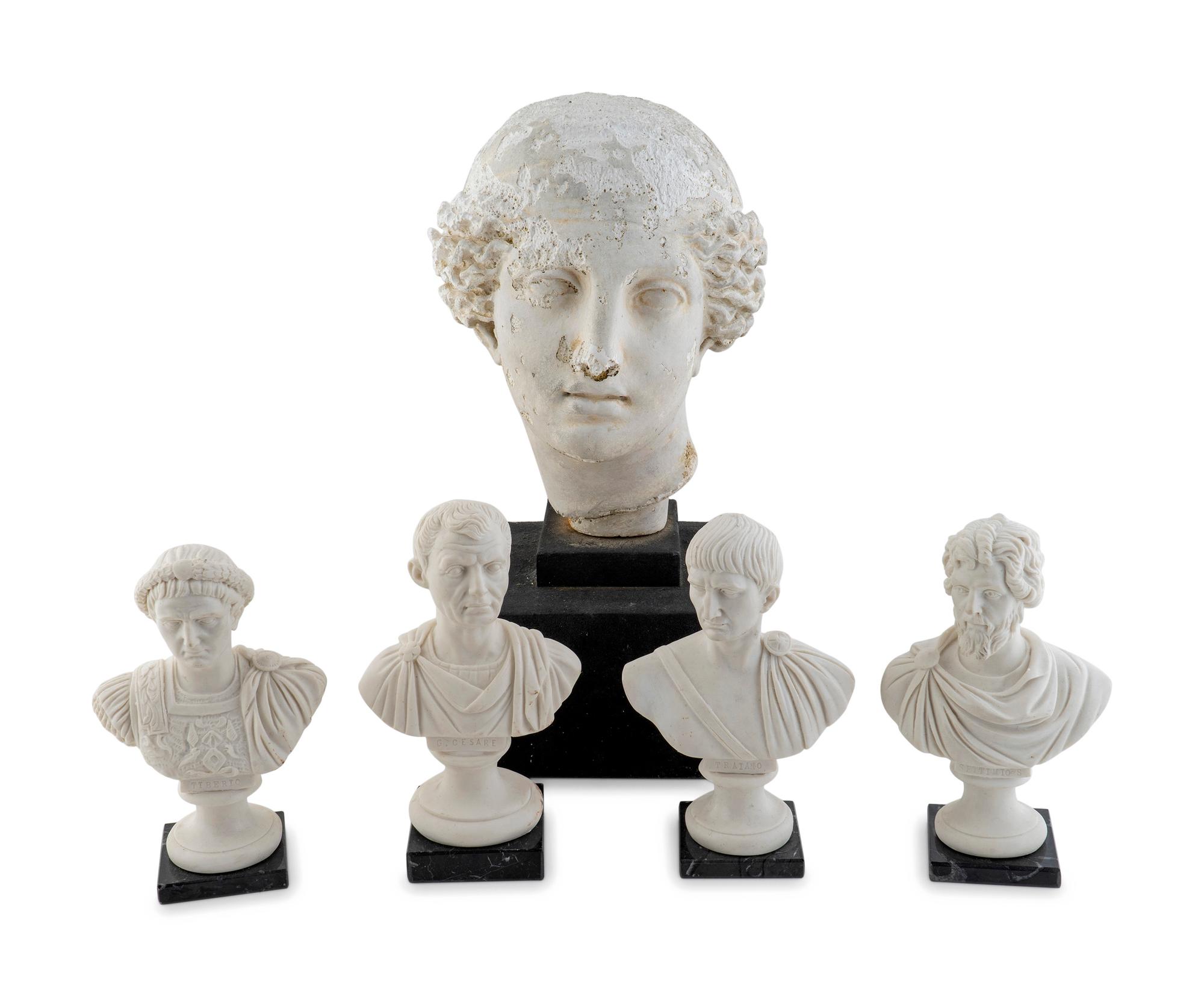 Five Cast Resin Reproduction Sculptures — 20TH CENTURY