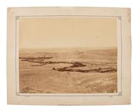 HOWARD, Charles (b. ca 1842-?), photographer. Three photographs of Fort Fetterman, Wyoming Territory, incl. camp of the 2nd Cavalry near the North Platte River.