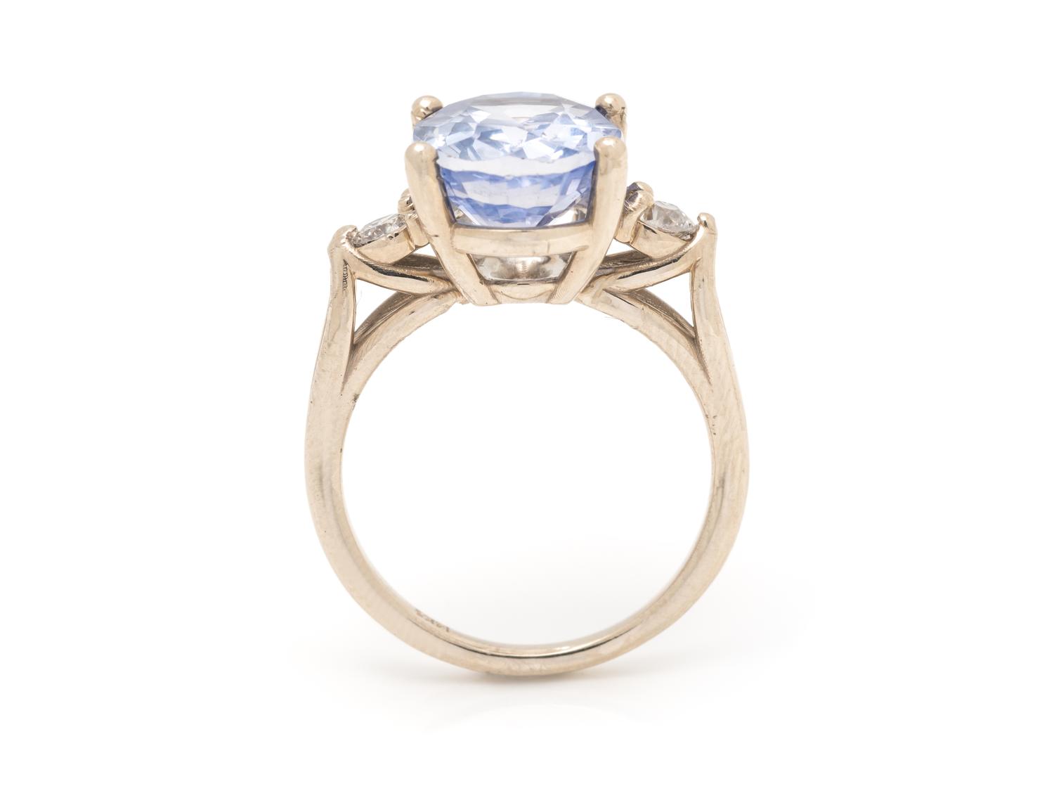 TANZANITE AND DIAMOND RING